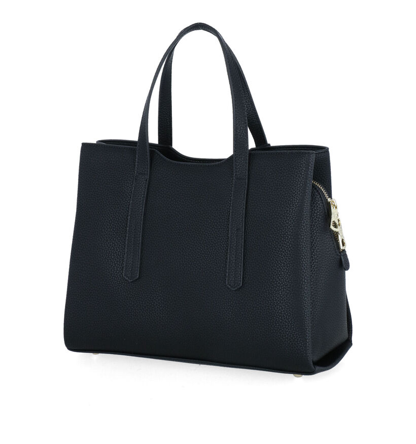 Kisses of Pearl Chloe Zwarte Shopper Tas in kunstleer (300261)