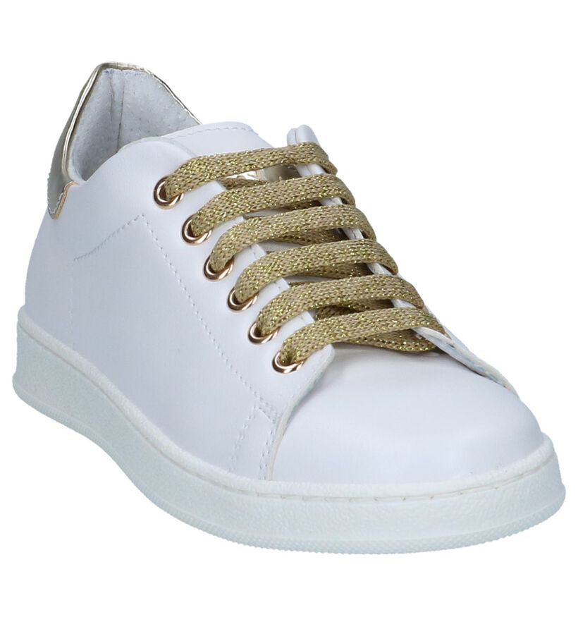 Goud/Witte Lage Sneakers Milo & Mila by Torfs in kunstleer (262655)