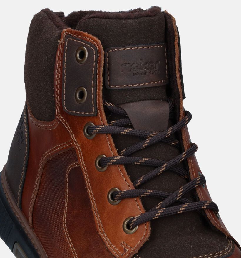 Rieker Chaussures hautes en Cognac pour hommes (331755) - pour semelles orthopédiques