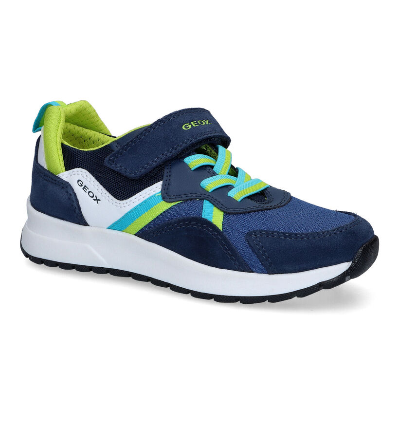 Geox Briezee Blauwe Sneakers voor jongens (311047) - geschikt voor steunzolen