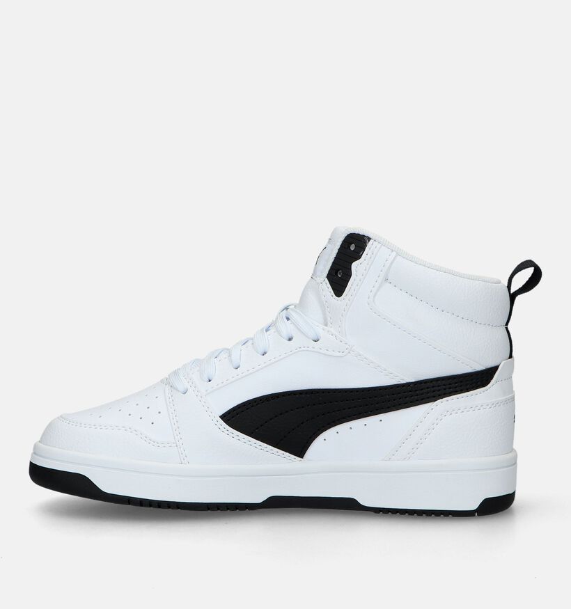Puma Rebound V6 Witte Sneakers voor jongens, meisjes (326348)