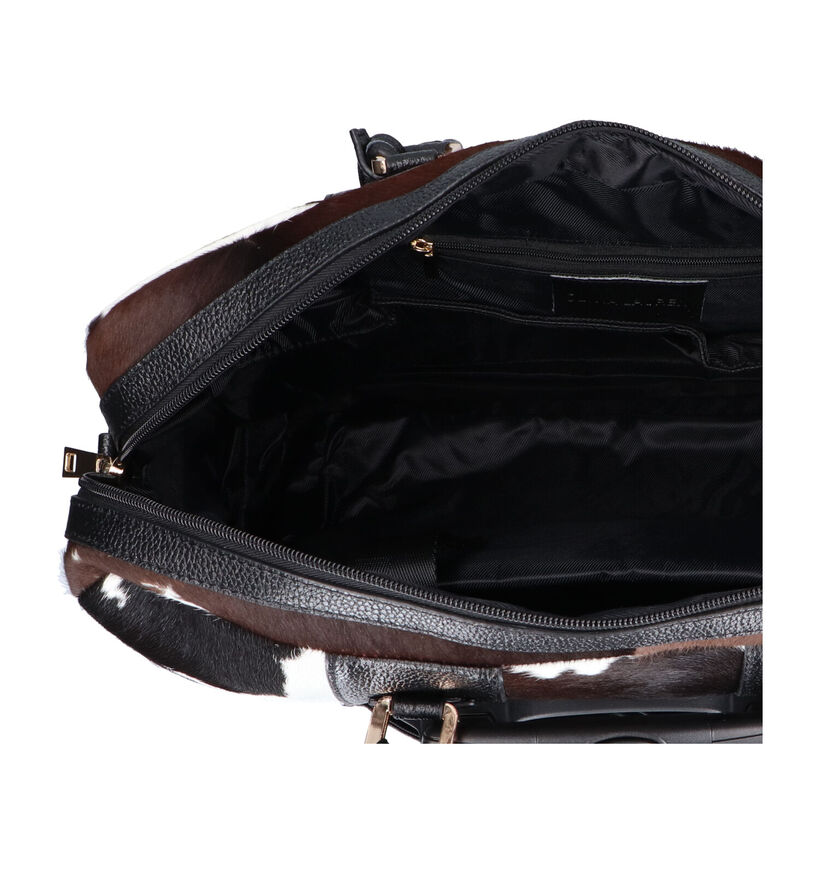 Olivia Lauren Cowhide Zwarte Laptoptas voor dames (364302)