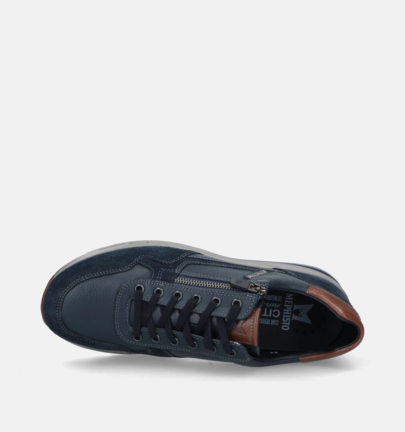 Mephisto Bradley Velsport Blauwe Veterschoenen voor heren (345986) - geschikt voor steunzolen