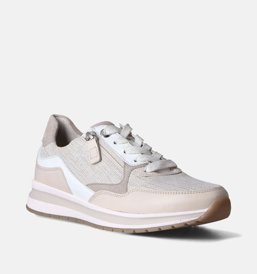 Gabor OptiFit Witte Sneakers voor dames (352074) - geschikt voor steunzolen