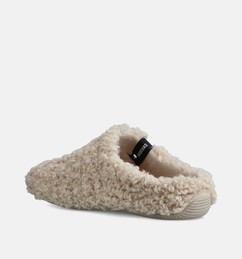 Verbenas York Curly Ecru Pantoffels voor dames (376170)