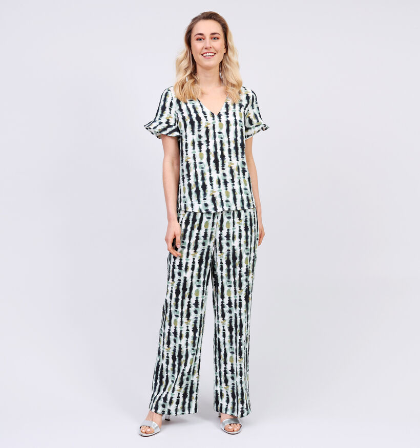 Vila Bavina Groene Wijde broek voor dames (357337)