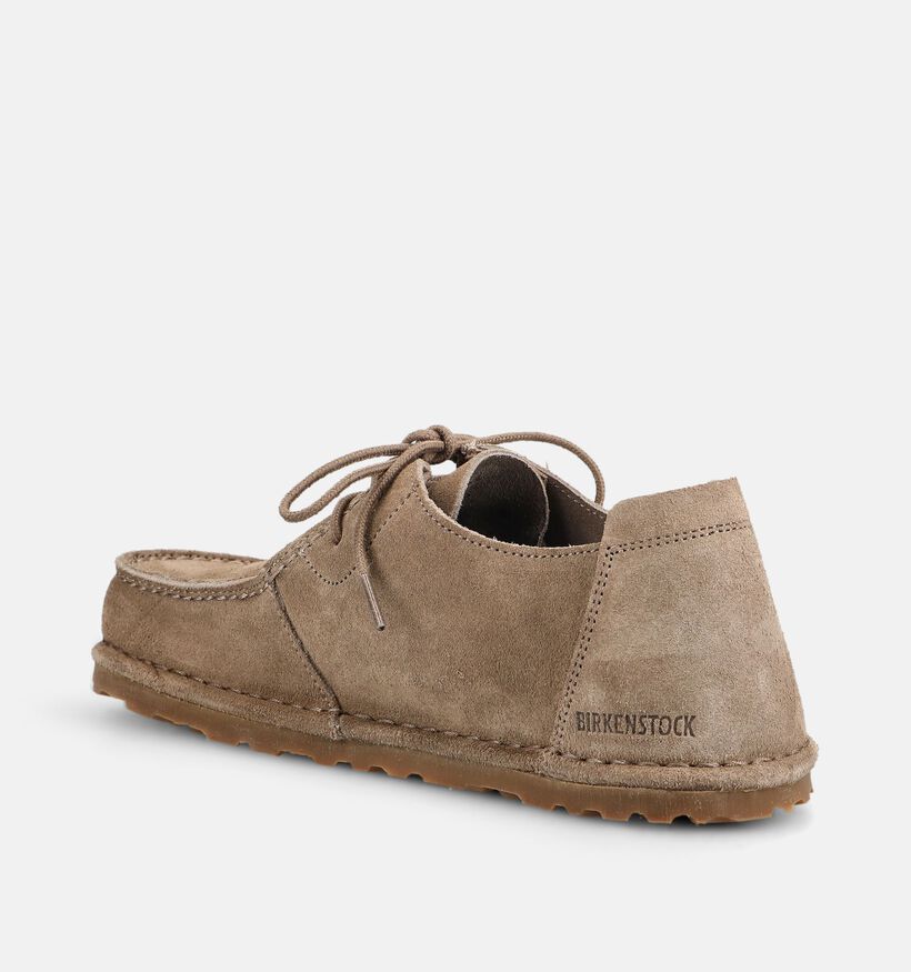Birkenstock Utti Lace Suede Taupe Schoenen voor dames (376074) - geschikt voor steunzolen