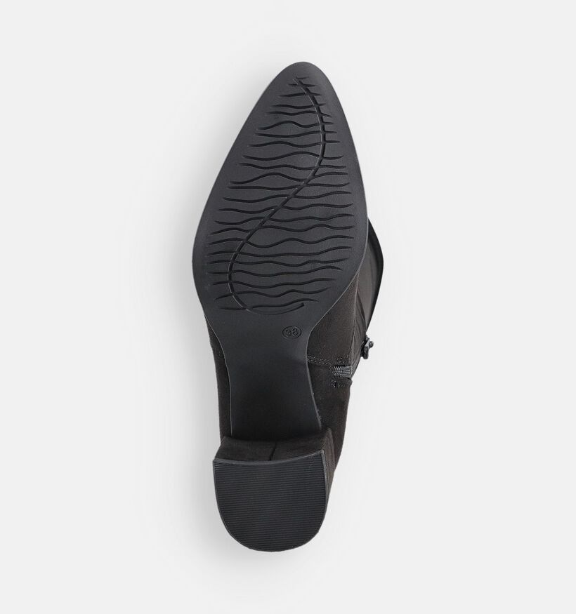 Marco Tozzi Zwarte Overkneelaarzen voor dames (365022)