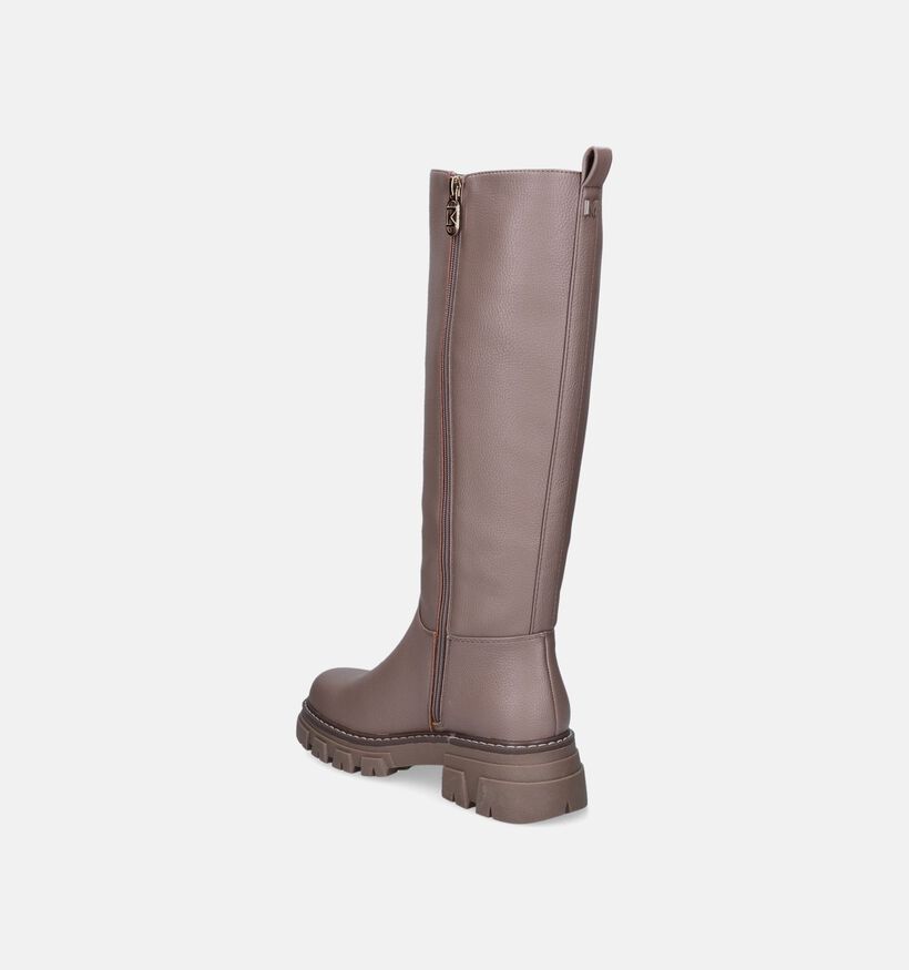 Mexx Maiana Move Taupe Lange laarzen voor dames (346015)