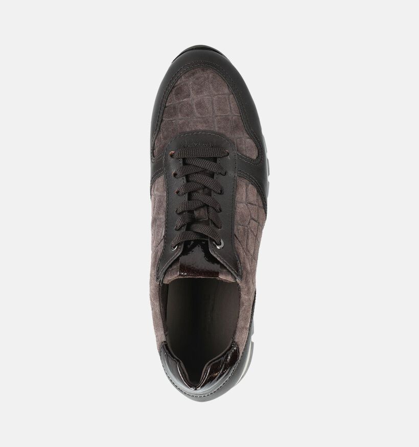 Gabor Donkerbruine Sneakers voor dames (376994) - geschikt voor steunzolen