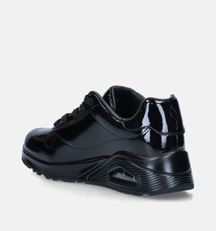 Skechers Uno Shiny One Baskets en Noir Skechers Uno Shiny One Baskets en Noir pour femmes (345163)