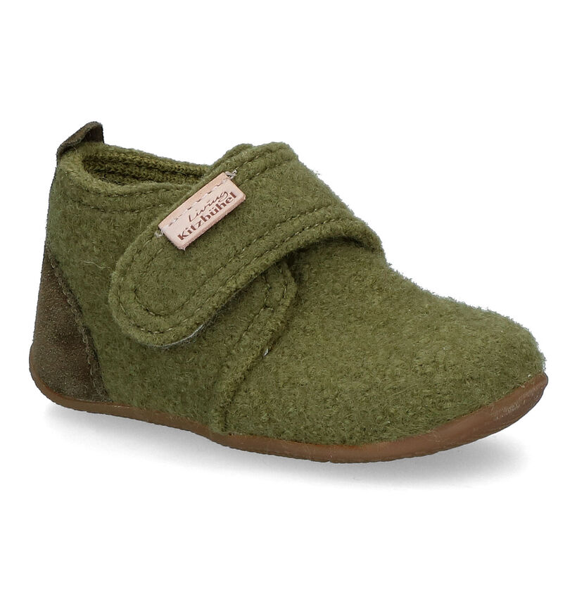 Living Kitzbühel Pantoufles pour bébé en Vert kaki pour garçons (331703)