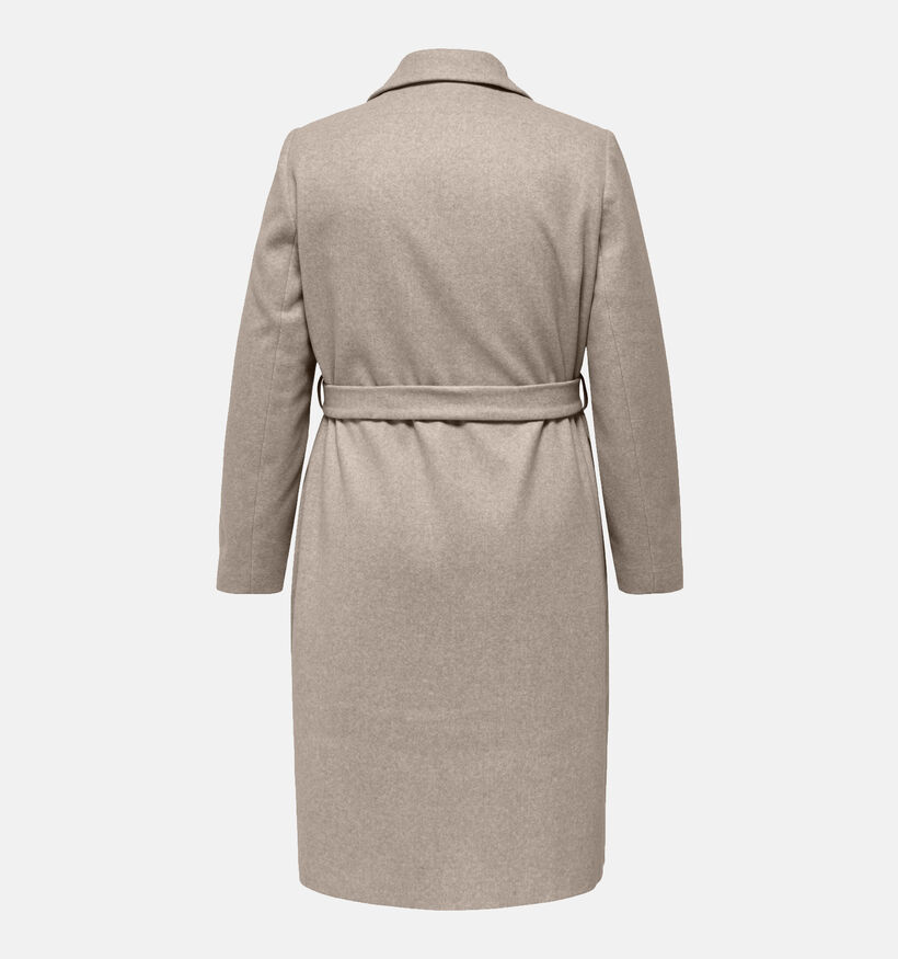 ONLY Carmakoma Alvilda Manteau long en Taupe pour femmes (344222)