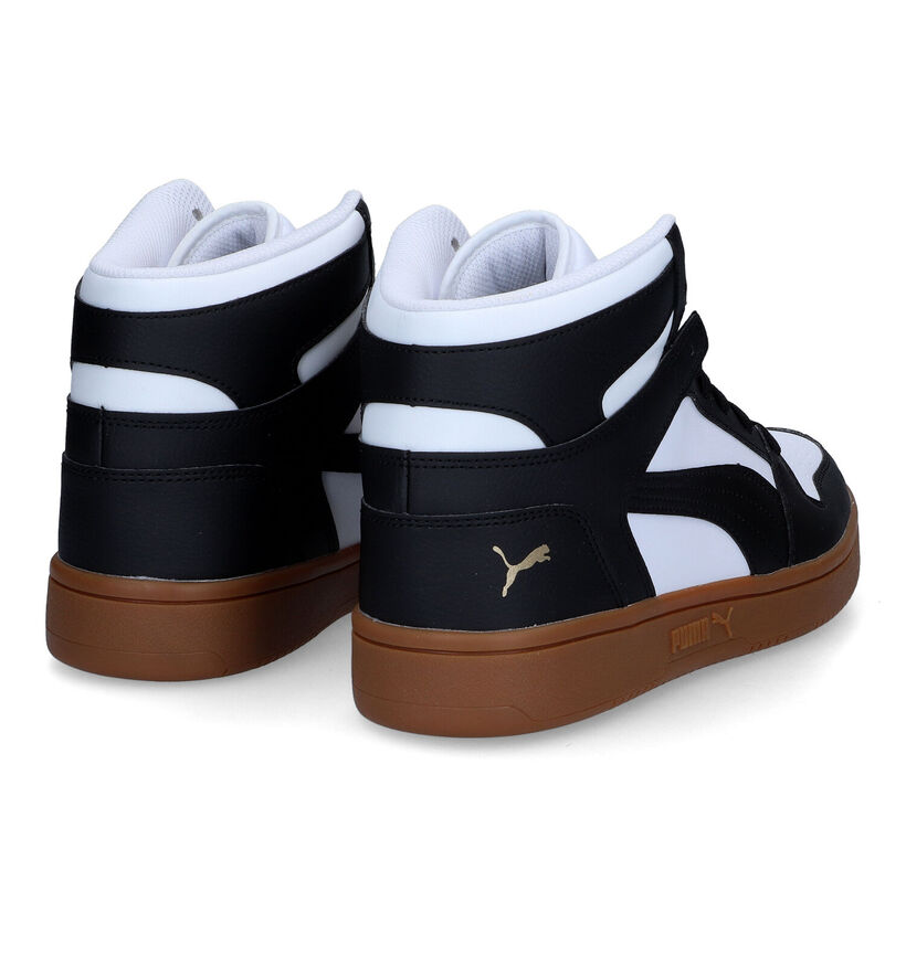 Puma Rebound Layup SL Baskets en Noir en simili cuir (307174)