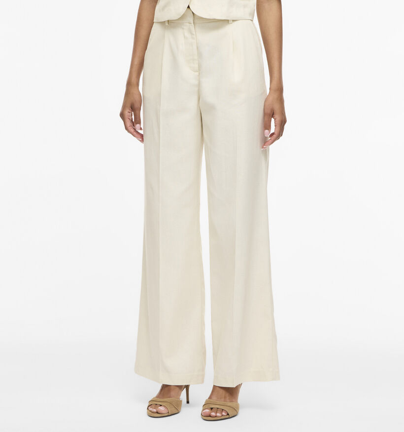 Vila x Loredana Pockey Tailored Lichtbeige Broek voor dames (375153)
