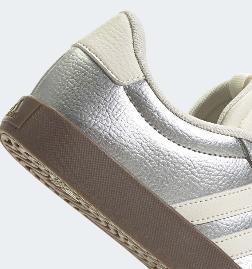 adidas VL Court 3.0 Zilveren Sneakers voor dames (357644) - geschikt voor steunzolen