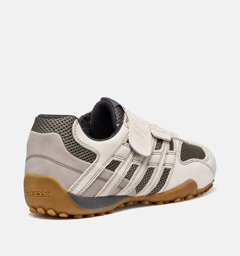 Geox Snake Original Baskets en Beige pour hommes (368024) - pour semelles orthop&eacute;diques