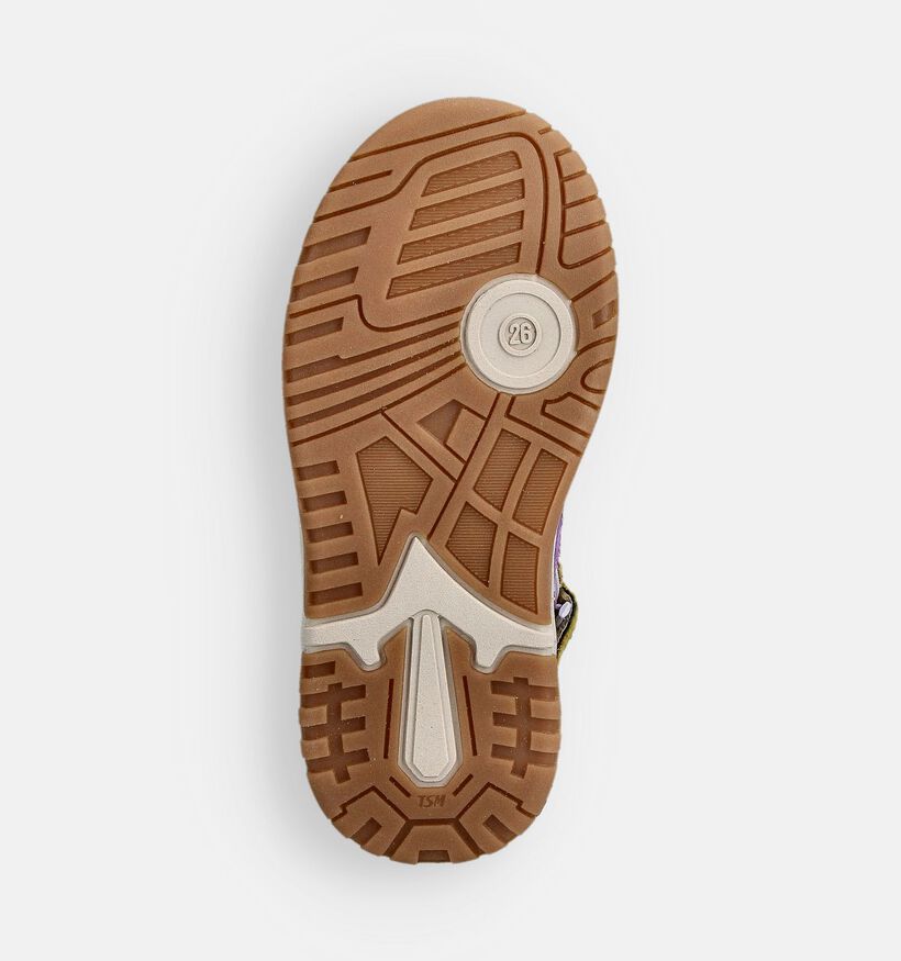 STONES and BONES Karin Gouden/Paarse Sneakers voor meisjes (362016) - geschikt voor steunzolen