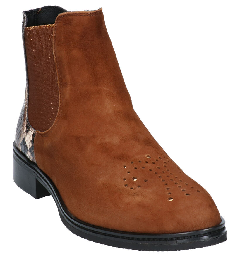 Sergio Turri Bottines plates en Marron en nubuck (262611)