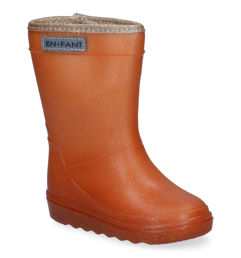 Enfant Bottes de pluie en Orange pour filles (297698)