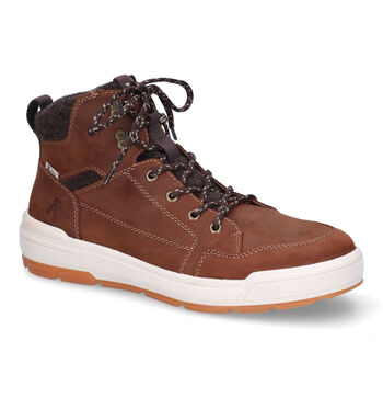 Boots à lacets cognac