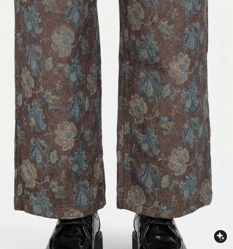 The Korner Donkerbruine Straight Leg Jeans voor dames (382185)