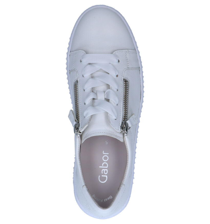 Gabor Best Fitting Witte Sneakers in leer (265855)