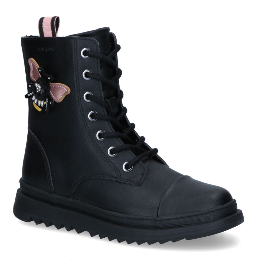 Geox Gillyjaw Bottines en Noir en simili cuir (317648)