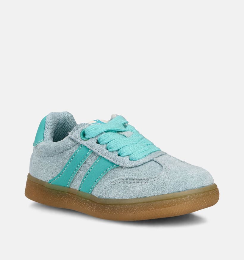 Milo & Mila Lichtblauwe Sneakers voor meisjes (370855) - geschikt voor steunzolen