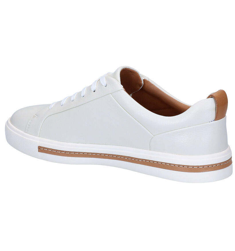 Clarks Un Maui Lace Chaussures à lacets en Blanc en cuir (304505)