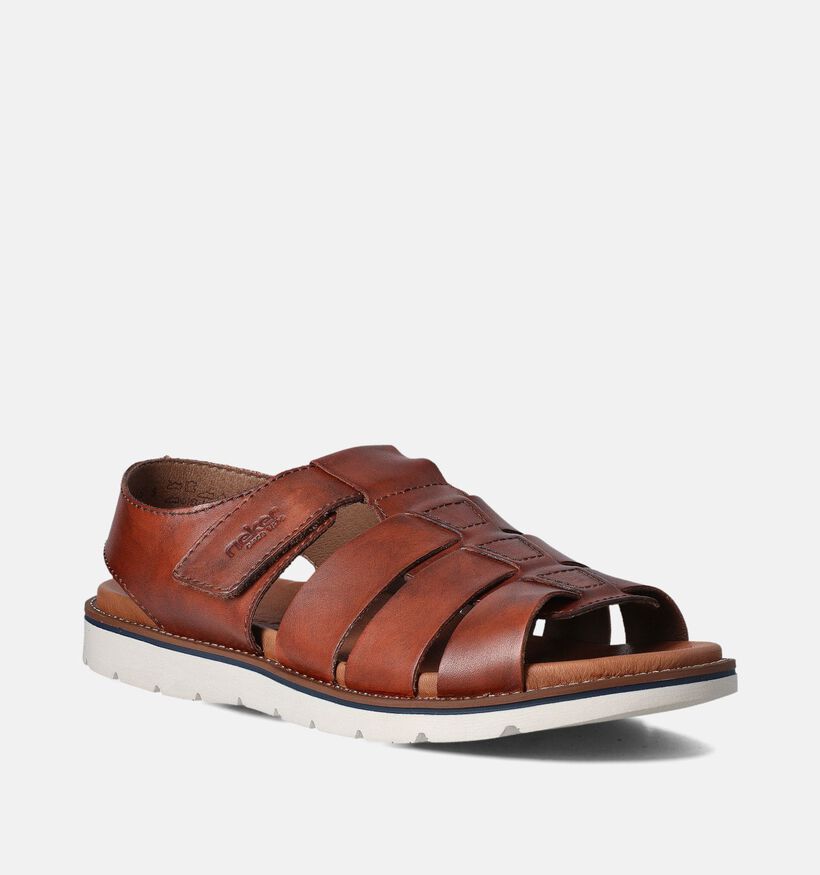 Rieker Sandales en Cognac pour hommes (354822)