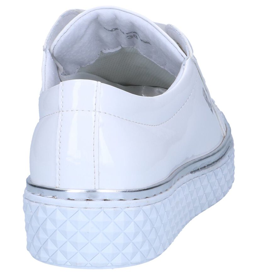 Cycleur de Luxe Chaussures à lacets en Blanc en simili cuir (247317)