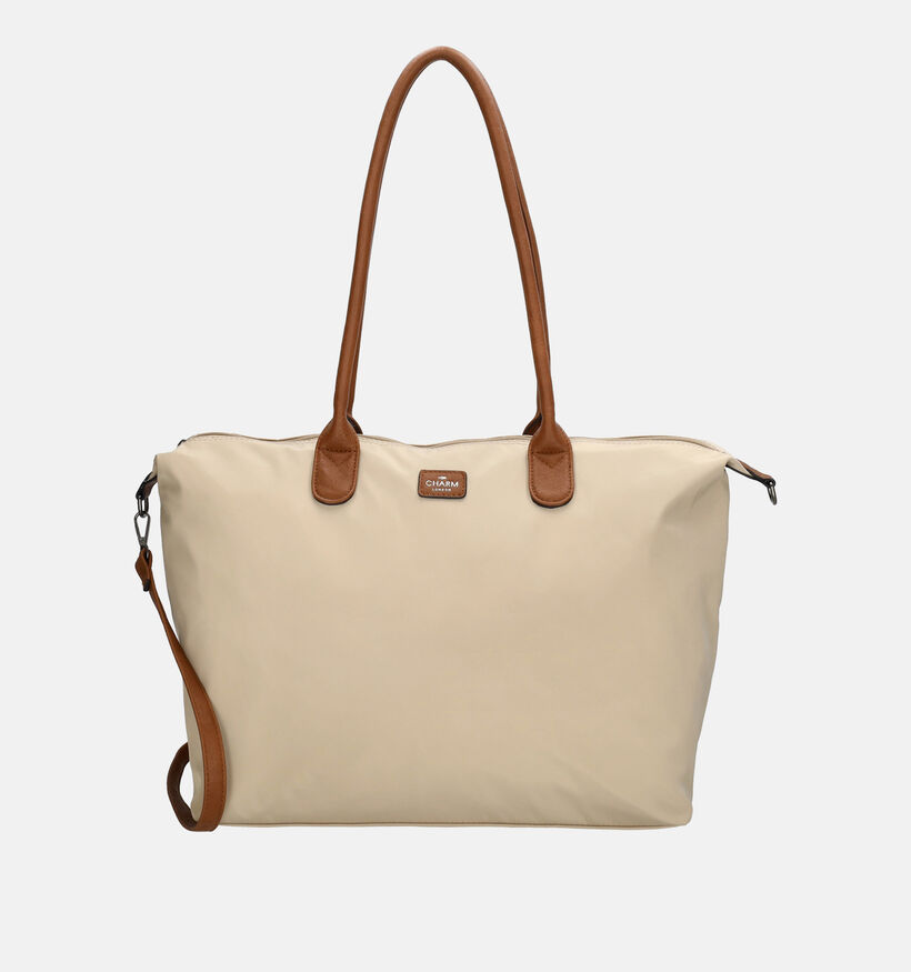 Charm London Lichtbeige/Cognac Shoppertas voor dames (374397)