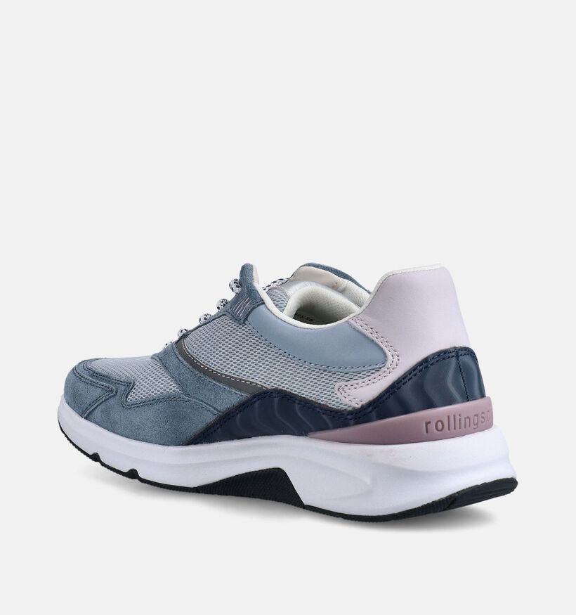Gabor Rollingsoft Blauwe Sneakers voor dames (369502) - geschikt voor steunzolen