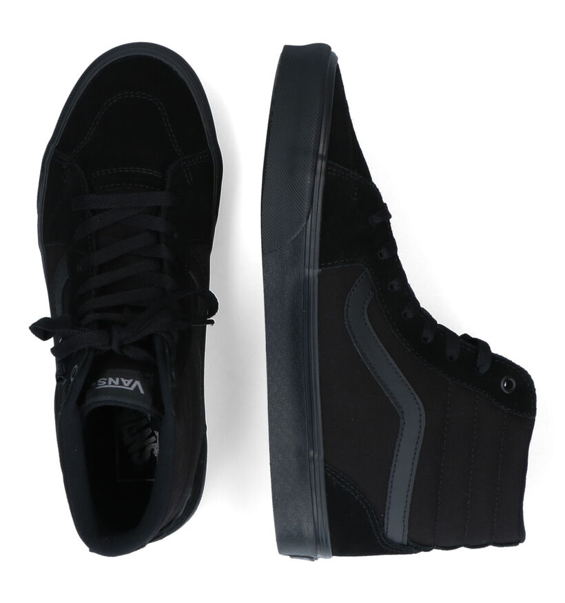 Vans Filmore Hi Zwarte Sneakers in daim (321111)