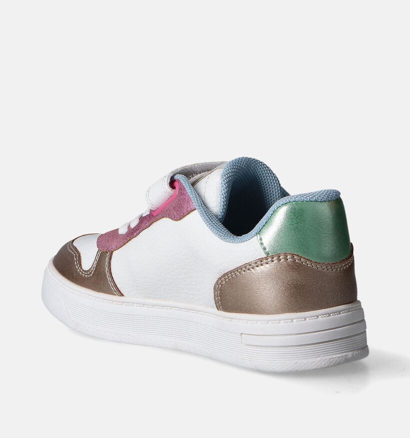 Milo & Mila Baskets basses en Blanc pour filles (354179) - pour semelles orthopédiques