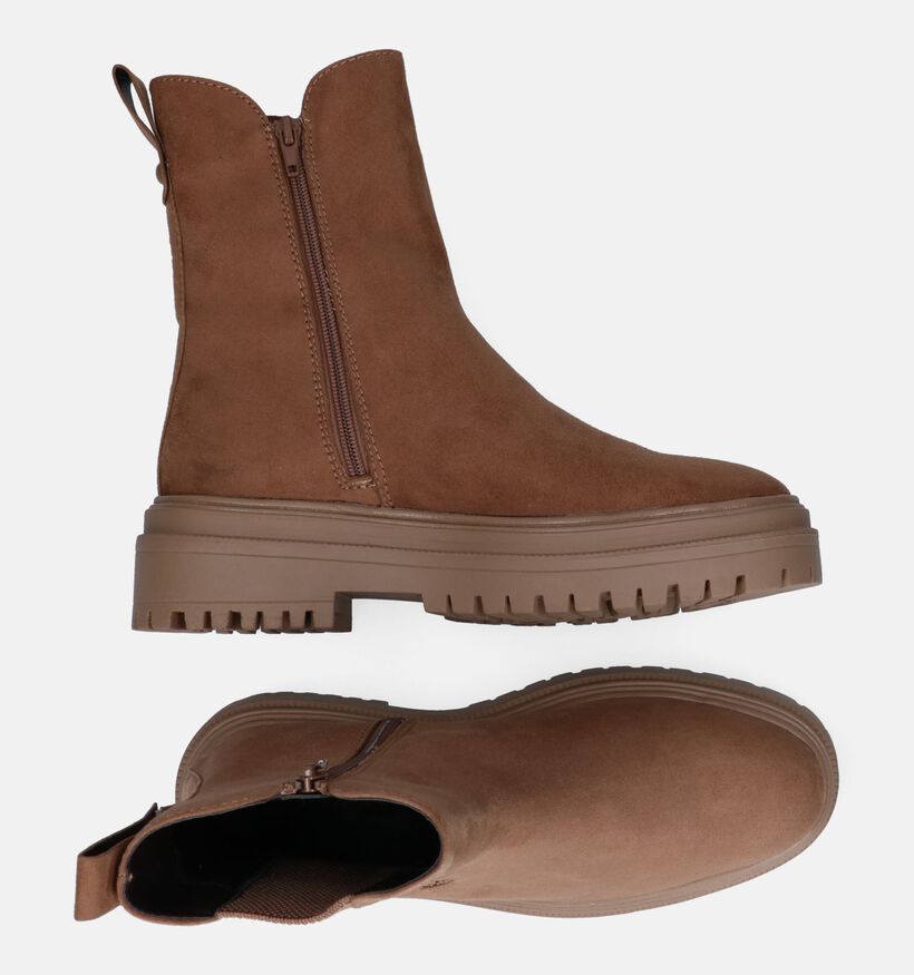 Signatur Bottines Chelsea en Marron pour femmes (296060)