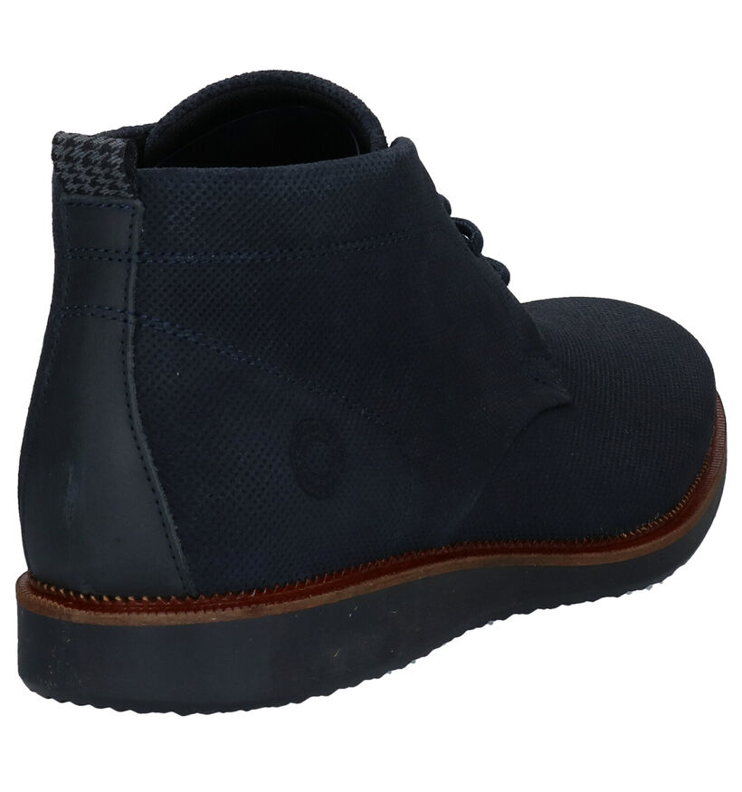 Bullboxer Blauwe Hoge Schoenen in nubuck (276958)