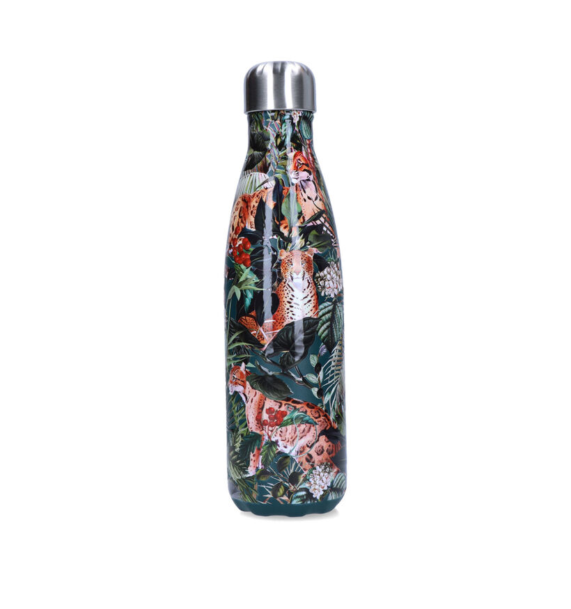 Chilly’s x Tropical Leopard 3D Groene Drinkfles 500ml voor jongens, meisjes, dames, heren (331291)