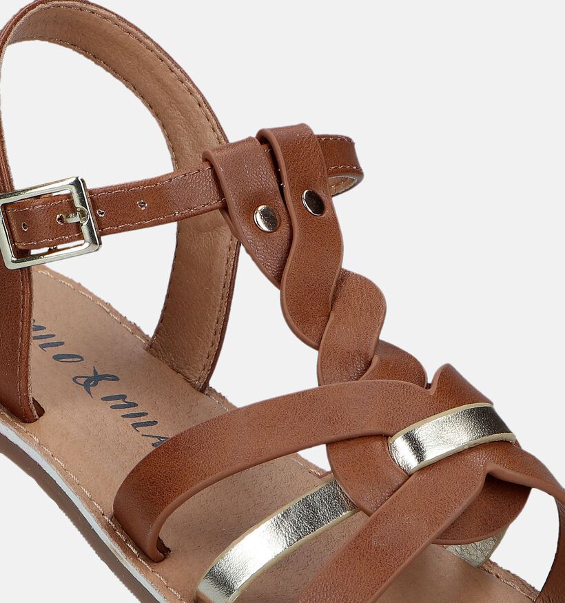 Milo & Mila Cognac Sandalen voor meisjes (340768)