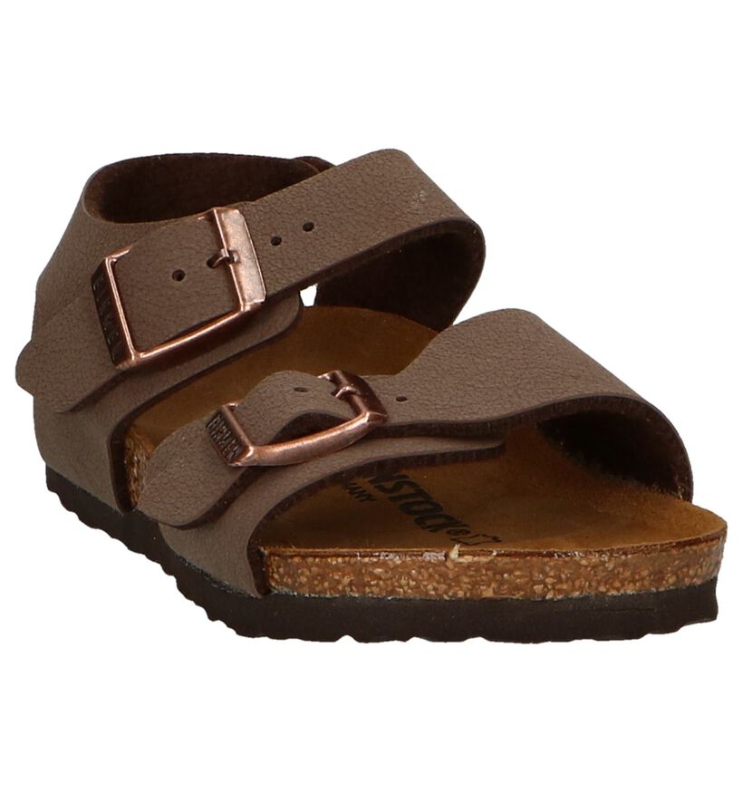 Birkenstock New York  Sandales en Noir pour garçons (338096)