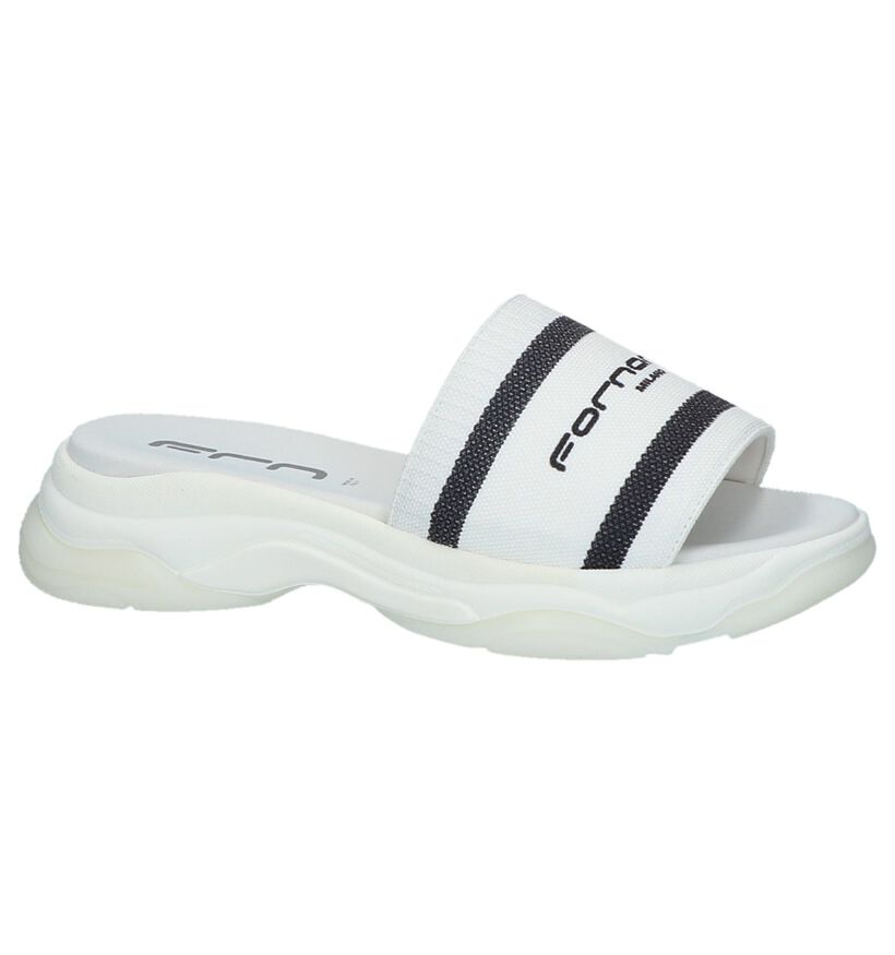 Fornarina Claquettes de piscine en Noir en textile (236929)