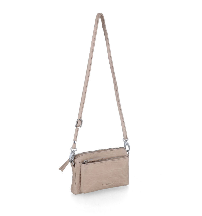 Burkely Icon Ivy Zwarte Crossbody Tas in leer (307981)