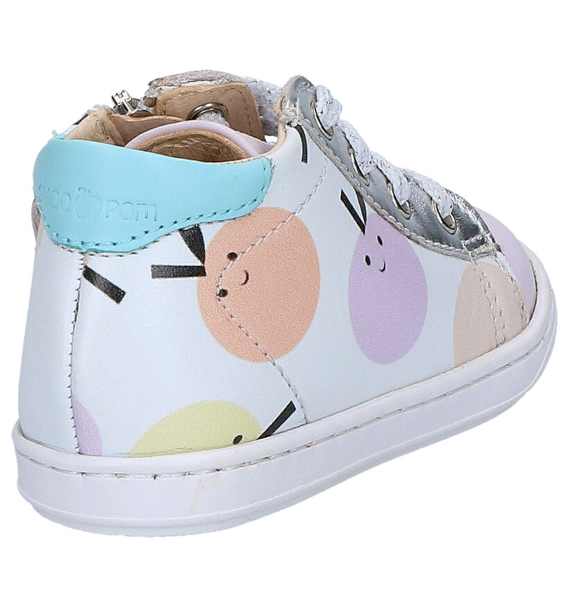 Shoo Pom Bouba Duck Chaussures à Lacets en Blanc en cuir (268767)