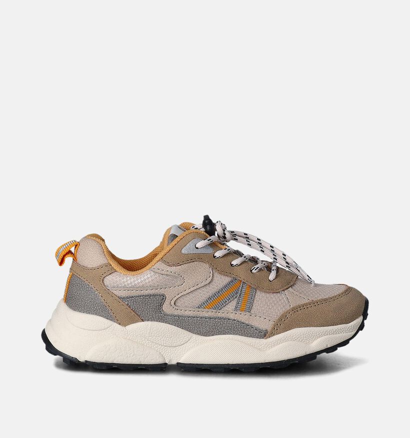 Milo & Mila Beige Schoenen met elastiek voor jongens (354466) - geschikt voor steunzolen