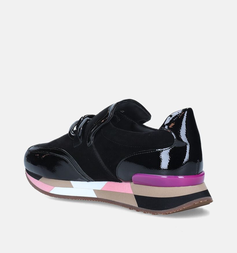 Nathan-Baume Chaussures &agrave; enfiler en Noir pour femmes (348011) - pour semelles orthop&eacute;diques