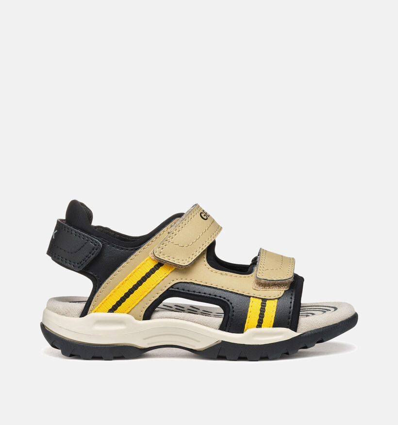 Geox Borealis Zwarte/Beige Sandalen voor jongens (352924)