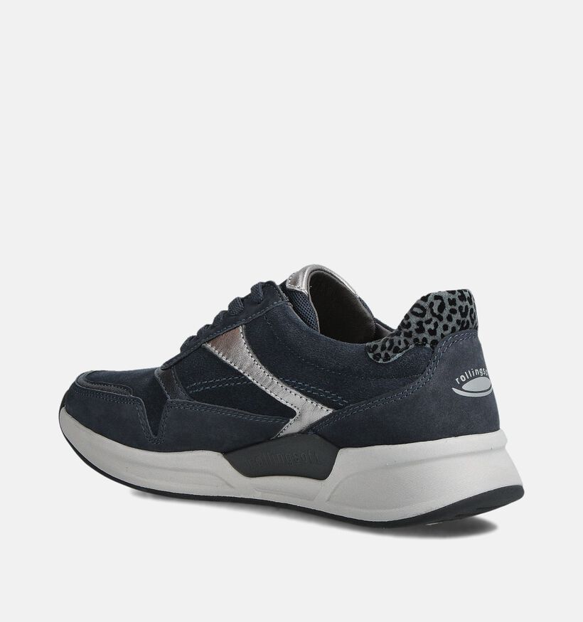 Gabor Rollingsoft Donkerblauwe Sneakers voor dames (360320) - geschikt voor steunzolen