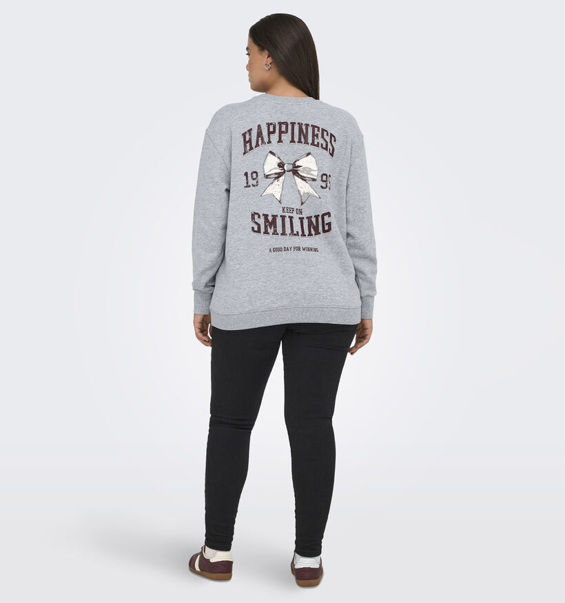 ONLY Carmakoma Iggy Sweatshirt en Gris pour femmes (371836)