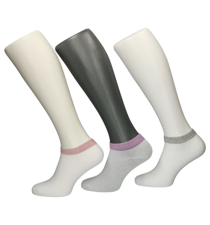 Teckel Socks Socquettes en Blanc (254611)